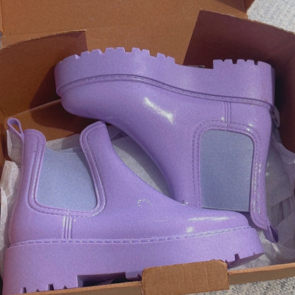 ASOS Design Gadget Chelsea platform rain boot - Picture 5 of 7